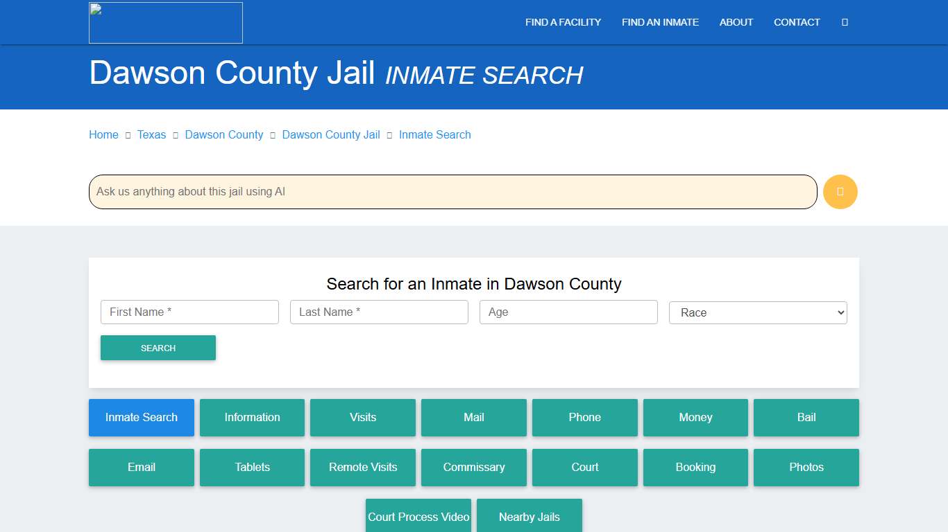 Dawson County Inmate Search & Roster Find Inmates TX